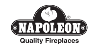 Napoleon logo: black oval with white text 