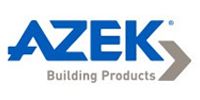 The AZEK Building Products logo with blue text and a grey arrow.