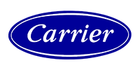 Carrier logo in a blue oval with white text.