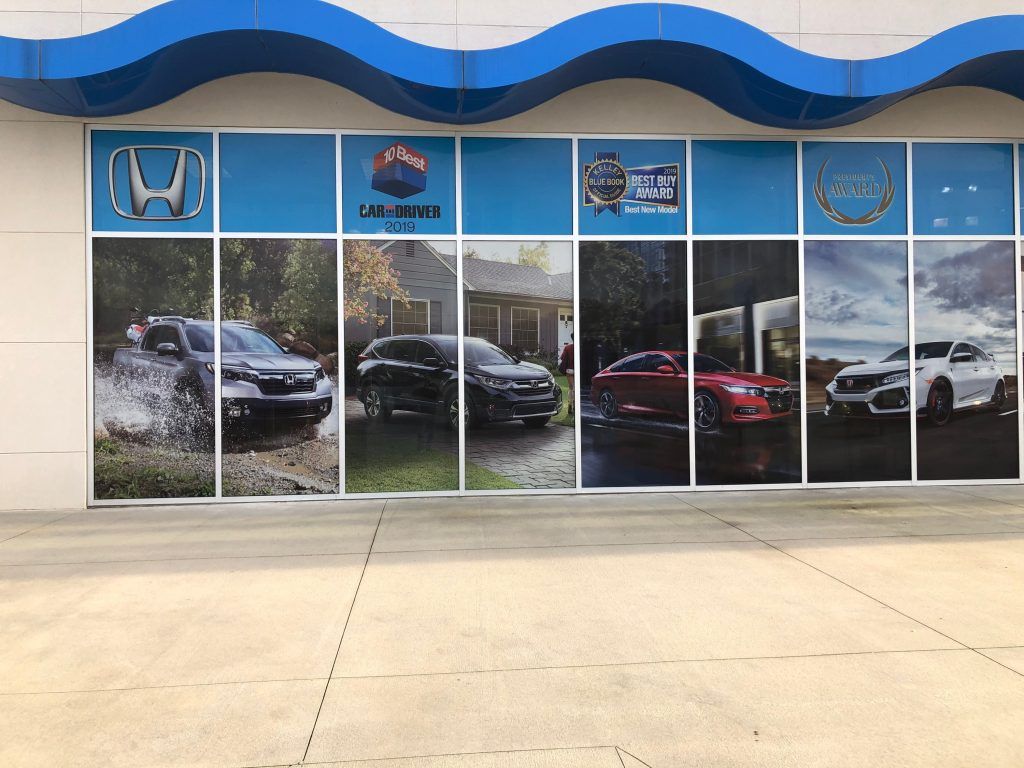 Perforated Vinyl Window Graphics | Easley, SC