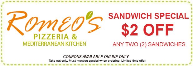 Romeo's Pizza Coupons | Indiana, PA