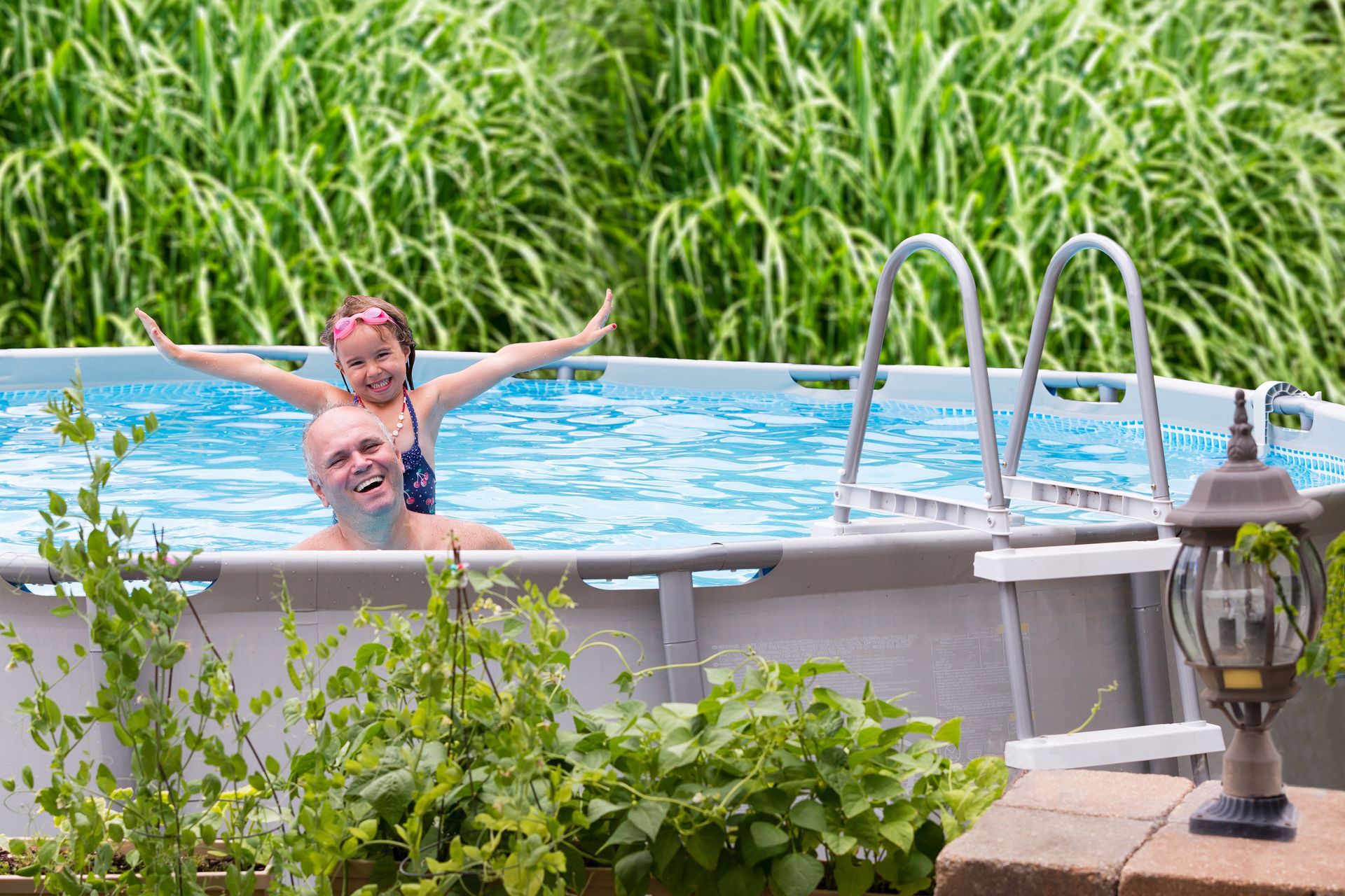 Above Ground Pools are a flexible way to upgrade a backyard with a range of models. 