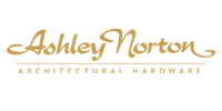 Ashley Norton Architectural Hardware logo in gold script on a white background