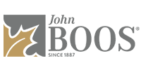 John Boos logo with gold leaf and gray text, “Since 1887”