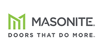 Masonite logo with green stylized M and tagline “Doors That Do More.”