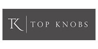 Top Knobs logo on a dark gray background with white lettering