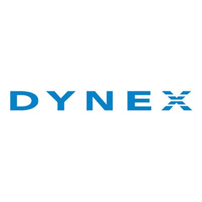 Blue DYNEX logo on a white background.