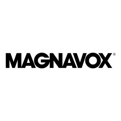 Black MAGNAVOX wordmark on a white background.
