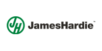 James Hardie logo: green circle with 