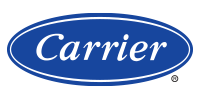 Carrier logo: white italic wordmark in a blue oval on a white background