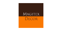 Magitex Decor logo in brown and orange text on a white background