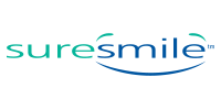 SureSmile logo in teal text with a blue smile curve underneath