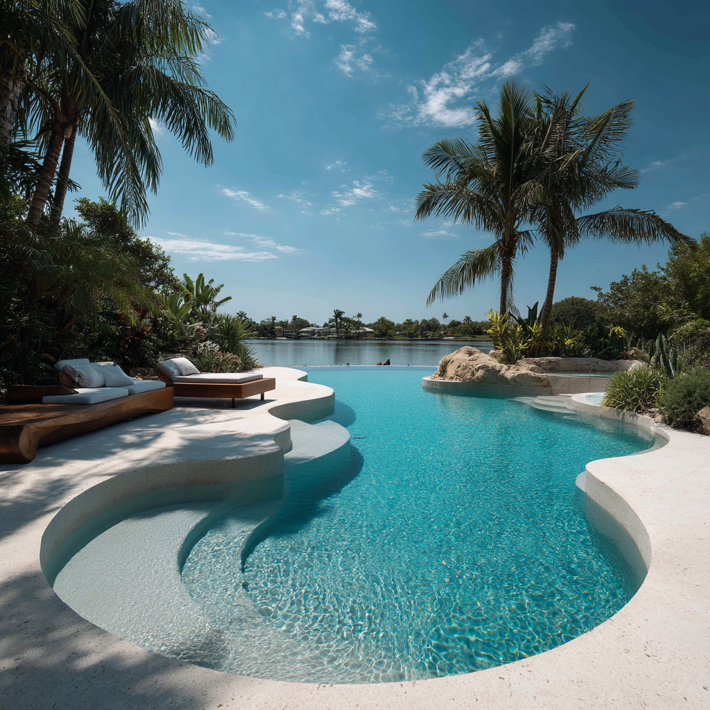 Organically Filtered Pool Beyond Rectangles: Exploring Organic Pool Shapes